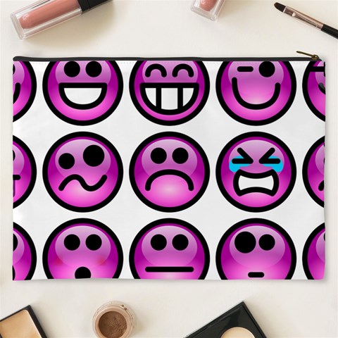 Chronic Pain Emoticons Cosmetic Bag (XXXL) from ArtsNow.com Back