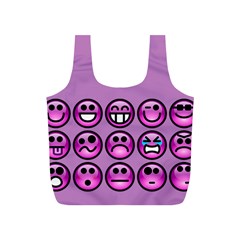 Chronic Pain Emoticons Reusable Bag (S) from ArtsNow.com Back