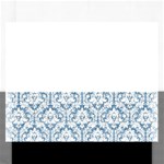 White On Light Blue Damask Jigsaw Puzzle (Rectangle)