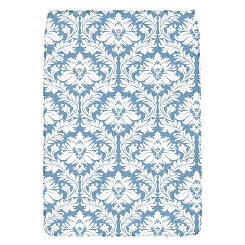 White On Light Blue Damask Removable Flap Cover (Small) from ArtsNow.com Front