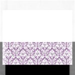 White On Lilac Damask Jigsaw Puzzle (Rectangle)