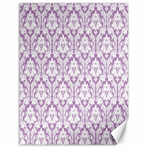 White On Lilac Damask Canvas 18  x 24  (Unframed) from ArtsNow.com 17.8 x23.08  Canvas - 1