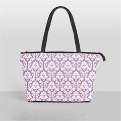 Lilac Damask Pattern Classic Shoulder Handbag from ArtsNow.com Front