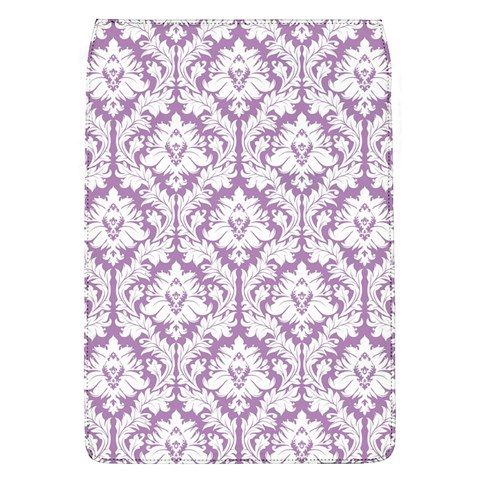 White On Lilac Damask Removable Flap Cover (Large) from ArtsNow.com Front