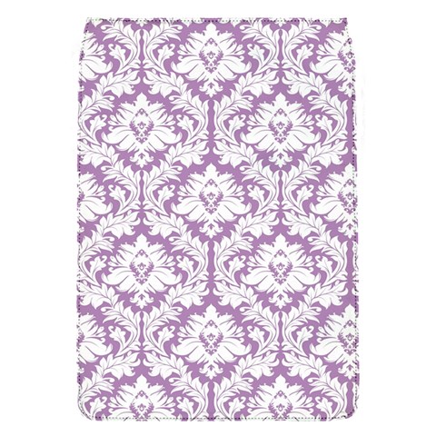 White On Lilac Damask Removable Flap Cover (Small) from ArtsNow.com Front