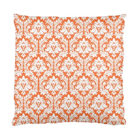 Nectarine Orange Damask Pattern Standard Cushion Case (Two Sides) from ArtsNow.com Front