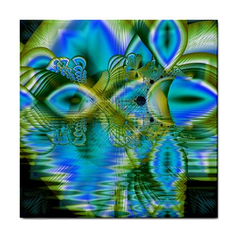 Mystical Spring, Abstract Crystal Renewal Ceramic Tile from ArtsNow.com Front