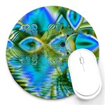 Mystical Spring, Abstract Crystal Renewal 8  Mouse Pad (Round)