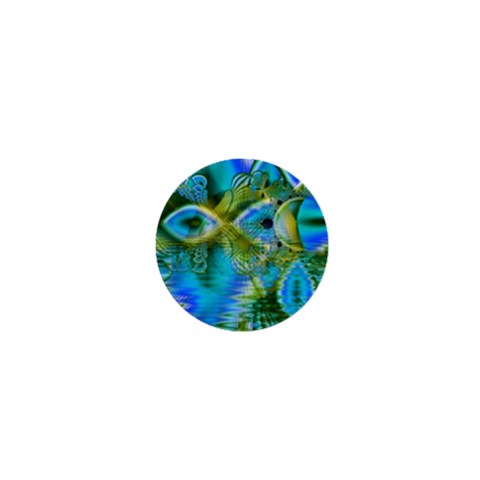 Mystical Spring, Abstract Crystal Renewal 1  Mini Button Magnet from ArtsNow.com Front