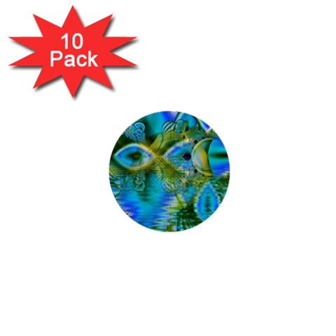 Mystical Spring, Abstract Crystal Renewal 1  Mini Button (10 pack) from ArtsNow.com Front