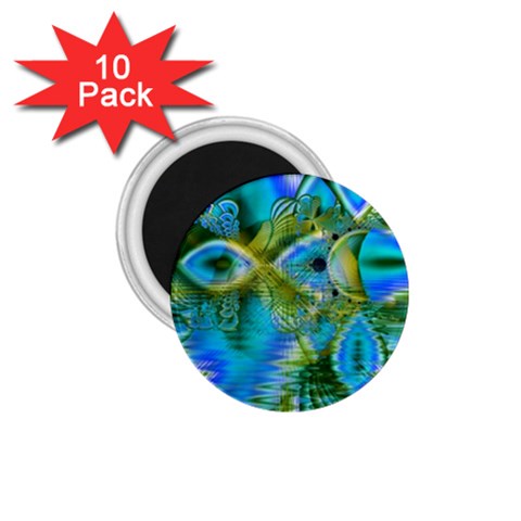 Mystical Spring, Abstract Crystal Renewal 1.75  Button Magnet (10 pack) from ArtsNow.com Front