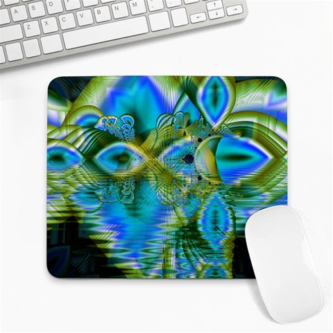 Mystical Spring, Abstract Crystal Renewal Large Mouse Pad (Rectangle) from ArtsNow.com Front