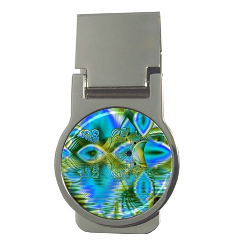 Mystical Spring, Abstract Crystal Renewal Money Clip (Round) from ArtsNow.com Front