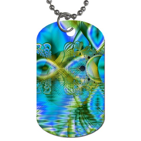 Mystical Spring, Abstract Crystal Renewal Dog Tag (One Sided) from ArtsNow.com Front