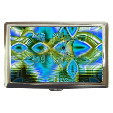 Mystical Spring, Abstract Crystal Renewal Cigarette Money Case from ArtsNow.com Front