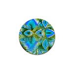 Mystical Spring, Abstract Crystal Renewal Golf Ball Marker