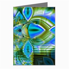 Mystical Spring, Abstract Crystal Renewal Greeting Card from ArtsNow.com Left