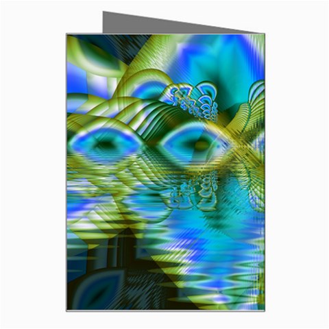 Mystical Spring, Abstract Crystal Renewal Greeting Card from ArtsNow.com Right