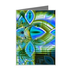 Mystical Spring, Abstract Crystal Renewal Mini Greeting Card from ArtsNow.com Left