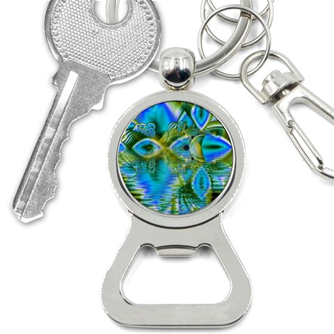 Mystical Spring, Abstract Crystal Renewal Bottle Opener Key Chain from ArtsNow.com Front