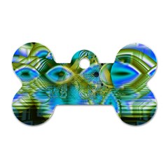 Mystical Spring, Abstract Crystal Renewal Dog Tag Bone (Two Sided) from ArtsNow.com Front