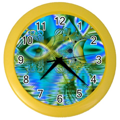 Mystical Spring, Abstract Crystal Renewal Wall Clock (Color) from ArtsNow.com Front