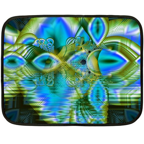 Mystical Spring, Abstract Crystal Renewal Mini Fleece Blanket (Two Sided) from ArtsNow.com 35 x27  Blanket Front