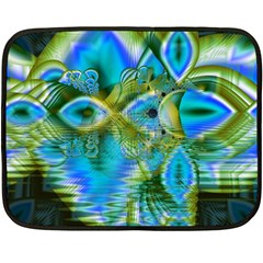 Mystical Spring, Abstract Crystal Renewal Mini Fleece Blanket (Two Sided) from ArtsNow.com 35 x27  Blanket Front