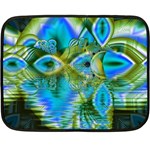 Mystical Spring, Abstract Crystal Renewal Mini Fleece Blanket (Two Sided)