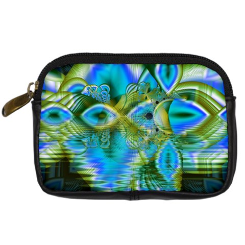 Mystical Spring, Abstract Crystal Renewal Digital Camera Leather Case from ArtsNow.com Front