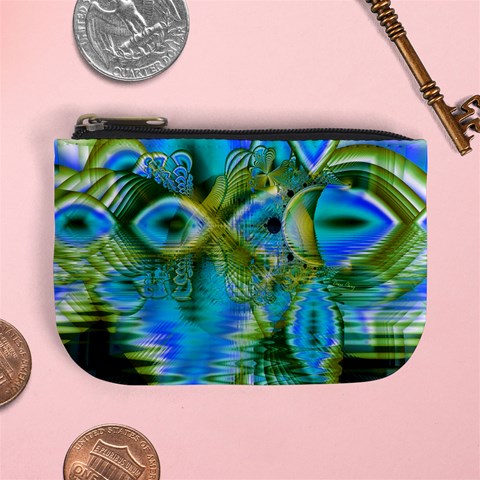 Mystical Spring, Abstract Crystal Renewal Coin Change Purse from ArtsNow.com Front