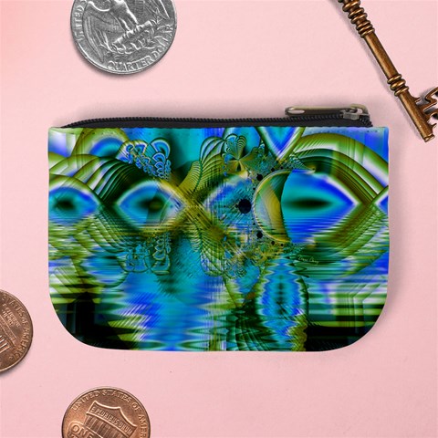 Mystical Spring, Abstract Crystal Renewal Coin Change Purse from ArtsNow.com Back