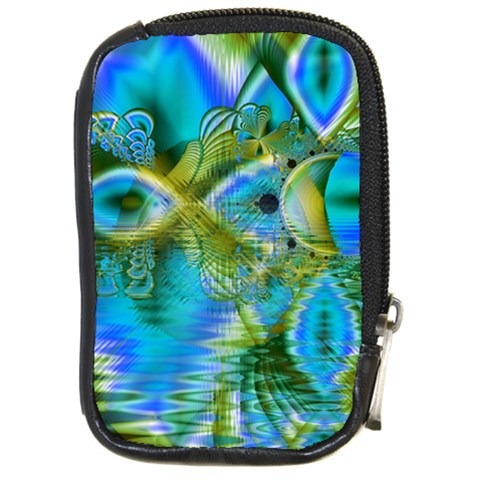 Mystical Spring, Abstract Crystal Renewal Compact Camera Leather Case from ArtsNow.com Front