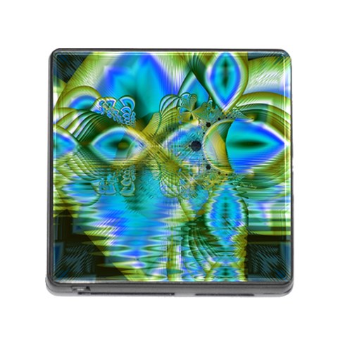 Mystical Spring, Abstract Crystal Renewal Memory Card Reader with Storage (Square) from ArtsNow.com Front