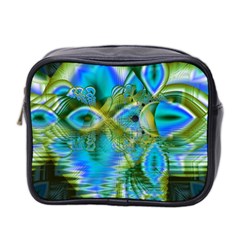 Mystical Spring, Abstract Crystal Renewal Mini Travel Toiletry Bag (Two Sides) from ArtsNow.com Front