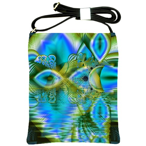 Mystical Spring, Abstract Crystal Renewal Shoulder Sling Bag from ArtsNow.com Front