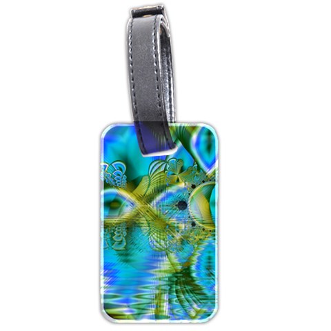 Mystical Spring, Abstract Crystal Renewal Luggage Tag (Two Sides) from ArtsNow.com Front