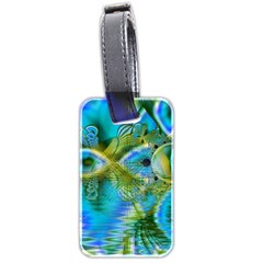 Mystical Spring, Abstract Crystal Renewal Luggage Tag (Two Sides) from ArtsNow.com Back