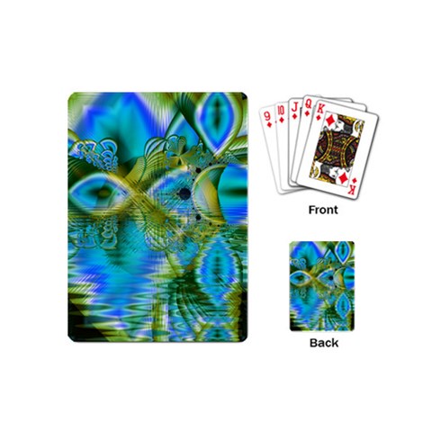 Mystical Spring, Abstract Crystal Renewal Playing Cards (Mini) from ArtsNow.com Back