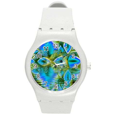 Mystical Spring, Abstract Crystal Renewal Plastic Sport Watch (Medium) from ArtsNow.com Front