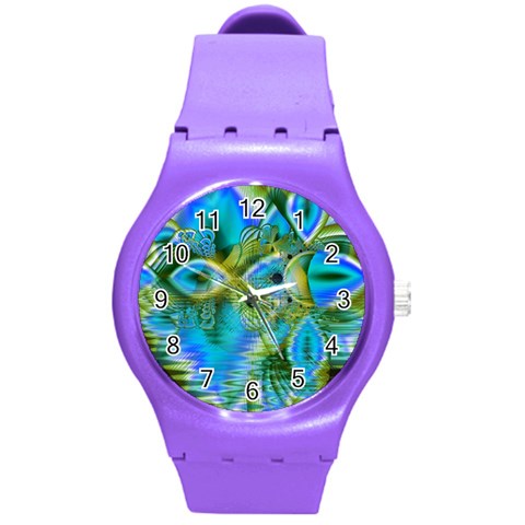 Mystical Spring, Abstract Crystal Renewal Plastic Sport Watch (Medium) from ArtsNow.com Front