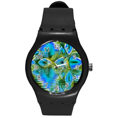 Mystical Spring, Abstract Crystal Renewal Plastic Sport Watch (Medium) from ArtsNow.com Front