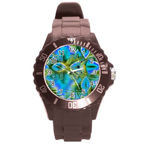 Mystical Spring, Abstract Crystal Renewal Plastic Sport Watch (Large) from ArtsNow.com Front