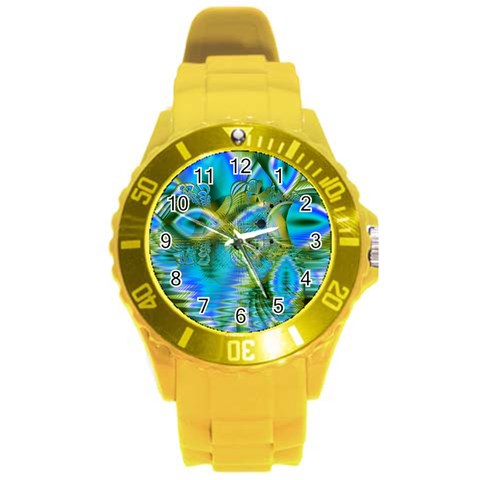 Mystical Spring, Abstract Crystal Renewal Plastic Sport Watch (Large) from ArtsNow.com Front