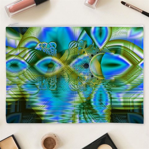 Mystical Spring, Abstract Crystal Renewal Cosmetic Bag (XXXL) from ArtsNow.com Front