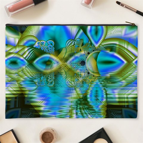 Mystical Spring, Abstract Crystal Renewal Cosmetic Bag (XXXL) from ArtsNow.com Back