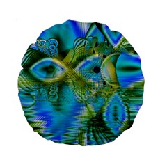 Mystical Spring, Abstract Crystal Renewal 15  Premium Round Cushion  from ArtsNow.com Front