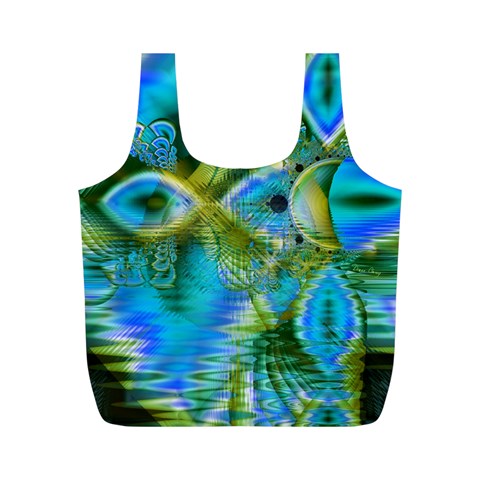 Mystical Spring, Abstract Crystal Renewal Reusable Bag (M) from ArtsNow.com Front