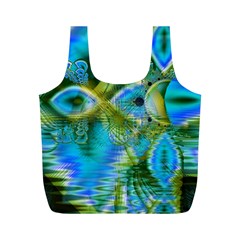 Mystical Spring, Abstract Crystal Renewal Reusable Bag (M) from ArtsNow.com Back