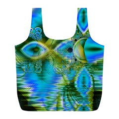 Mystical Spring, Abstract Crystal Renewal Reusable Bag (L) from ArtsNow.com Back